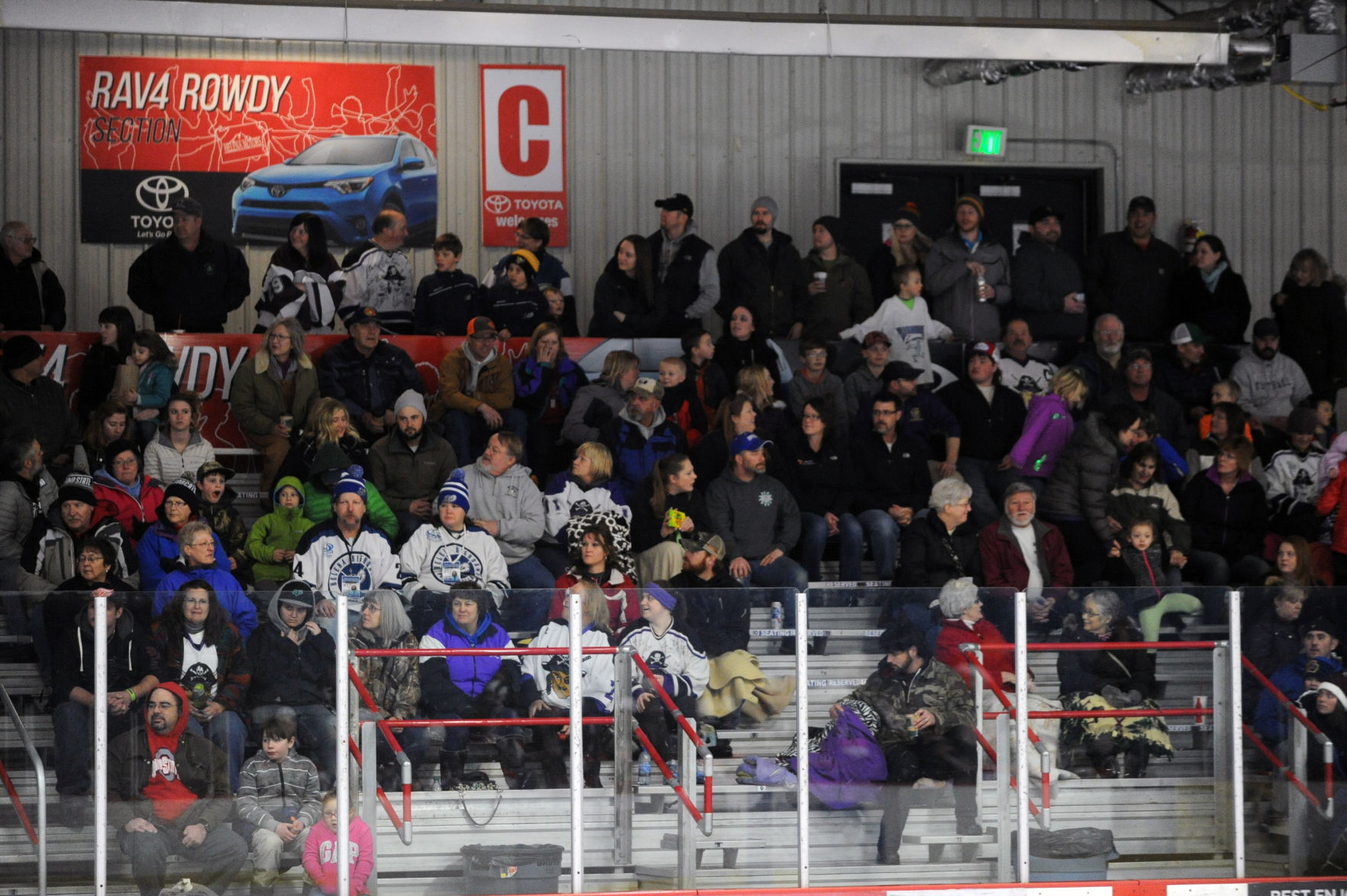 Spectators fill the stands